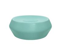 Spirella - Jabonera de gres Joshua, Dimensiones 12 x 5 cm, Elegante Accesorio de baño, diseño Moderno y práctico para un Almacenamiento óptimo, Color Aguamarina