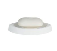 Spirella Limón-Jabonera Opaca Blanca, Plata