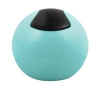 Spirella - Papelera Basculante Modelo Bowl - Diseño Compacto, Higiénico y Moderno, Fácil de Usar Gracias a su Tapa basculante y extraíble, 1L, Azul Agua/Negro