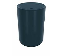Spirella - Papelera de baño Cocco - Tapa giratoria con aro portabolsas - Ideal para cosméticos - Gris oscuro - 5 L