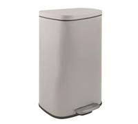 Spirella - Papelera de Baño con Pedal Modelo Modelo Akira - Acero Inoxidable de Alta Gama - Cierre Silencioso Easy-Close - Fácil de Limpiar - Color Taupe Mate - 30L