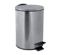 Spirella - Papelera de pedal Adelar - Acero mate - Cierre lento y silencioso - Revestimiento antihuellas - Diseño moderno y elegante - Acero inoxidable - 3 L
