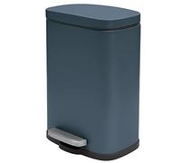 Spirella - Papelera de pedal AKIRA para baño - Acero inoxidable - Cierre silencioso y fácil de cerrar - Color gasolina mate - 5 L
