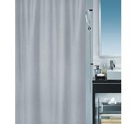 Spirella Primo - Cortina de Ducha de Tela (poliéster, 180 x 180 cm), Color Gris