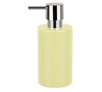 Spirella Tube Dispensador de Jabón Líquido, Gres, Amarillo, 7,0 x 7,0 x 16,0 cm