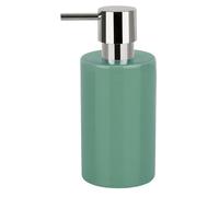 Spirella Tube Dispensador de Jabón Líquido, Gres, verde, 7,0 x 7,0 x 16,0 cm