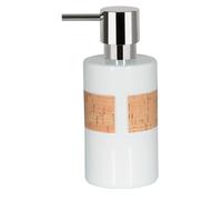 Spirella Tube - Dispensador de jabón Naturaleza, Piedra, Blanco/Corcho