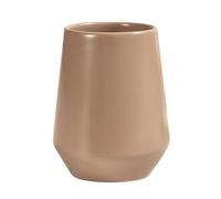 Spirella - Vaso de cerámica Joshua Cappuccino de 300 ml, Elegante y práctico para tu baño, diseño Moderno, Ideal para el día a día, 9 x 9 x 11,5 cm, gres