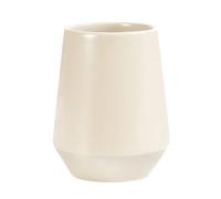 Spirella - Vaso de cerámica Joshua Color Crudo de 300 ml, Elegante y práctico para tu baño, diseño Moderno, Ideal para el día a día, 9 x 9 x 11,5 cm, gres
