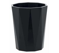 Spirella Vaso de plástico Crystal Negro