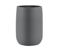 Spirella Vaso para Cepillos de Dientes Cerámica, Modelo Zac, Antracita | Portacepillos de dientes y dentífrico, vaso de baño de 8 x 8 x 10,5 cm, base estable, gama Zac