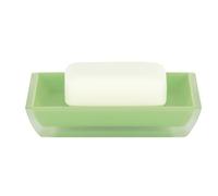 Spirella, Verde colección Freddo, Bandeja para pastilla de jabón, Poliestirol, 8.6 x 12.5 x 2.3 cm