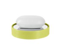 Spirella, Verde colección Tube ribbed, Bandeja para pastilla de jabón 11 x 11 x 2.6 cm, Gres
