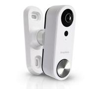 SplashNColor - Soporte de pared ajustable compatible con timbre SimpliSafe de última generación, sistema de seguridad para el hogar de cámara, montaje seguro para optimizar el ángulo de visión, kit de
