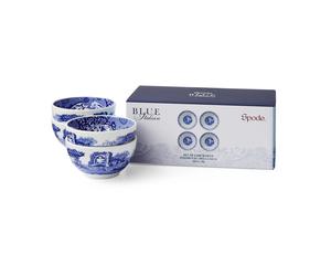 Spode 4 Boles Blue Italian Ø10 cm Azul-blanco