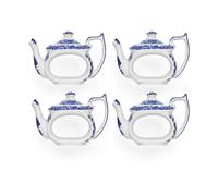 Spode 4 servilleteros Blue Italian Azul-blanco