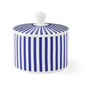 Spode Azucarero con tapa Steccato 29 zul-blanco