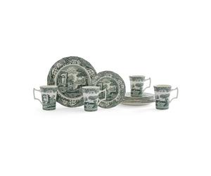 Spode Juego de vajilla Heritage Green Italian Verde. 12 piezas