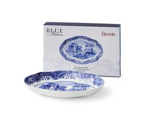Spode Plato ovalado Blue Italian 14x21 cm Azul-blanco