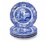 Spode BLI0100 - Platos llanos, cerámica, azul, blanco, plato llano de 10.5 pulgadas