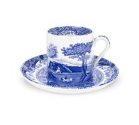 Spode Taza de café con plato Blue Italian 90 ml