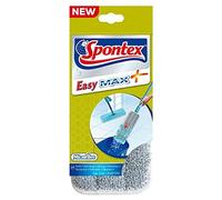 Spontex Easy MAX+ - Recambio para mopa Plana de Microfibra, 1 Unidad, Color Gris