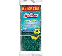 Spontex Esponja de limpieza con tecnología antipelusas y práctico mango, color no seleccionable, 6 unidades