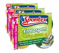 Spontex - Estropajo de Cocina Frotaspon Stop Grasa, 2 Unidades (Paquete de 3)