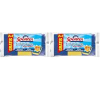 Spontex Estropajo Universale No Raya 2+1, Azul, Pequeño, 3 (Paquete de 2)