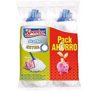 Spontex Extra X2 Fregona de microfibras Pack Ahorro 2 Unidades