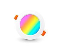 Spot LED smart PNI SafeHome PT58RC WiFi, incorporado, techo, RGBW, 7W, 600 lm, luz/color ajustable a través de internet, aplicación Tuya Smart