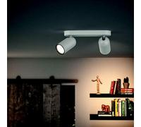 Philips myLiving Foco 5058231PN - Punto de luz (Surfaced lighting spot, GU10, 2 bombilla(s), LED, 220-240, Blanco)