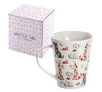 SPOTTED DOG GIFT COMPANY Taza Café de Cerámica 360 ml, Taza de Desayuno para Café y Té con Diseño de Perros Lindos, Regalos para Amantes de los Perros