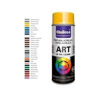 Spray Pintura Acrílica Quilosa 400 Ml | Art Of The Colour | Secado Rápido - Resistente a Cambios de Temperatura - Gran Capacidad de Relleno | Para Todo Tipo de Superficies Bright pure white