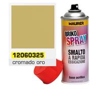 Spray pintura cromado oro / dorado 400 ml.