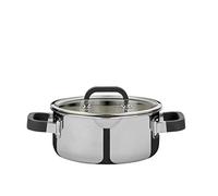 Spring 315500620 Fusion 2+ - Cacerola baja con tapa (acero inoxidable)