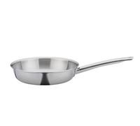 Spring Sartén XL Brigade Premium de 24 cm de diámetro, acero inoxidable, superficie de cocción pulida, núcleo de aluminio de 3 capas, para todo tipo de fuegos, incluida inducción, apta para horno,
