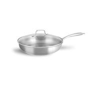 SPRINGLANE Sartén Acero Inoxidable con Tapa de 28 cm - Sartenes Inducción con Mango Ergonómico - Sartenes Inducción Antiadherentes - Para Todo Tipo de Cocinas Incluidas las de Inducción