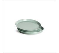 Springlane Sweet Scandi - Juego de 2 platos de desayuno (cerámica, menta, apto para lavavajillas, horno y microondas, diámetro de 19 cm)