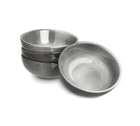 SPRINGLANE Vajilla gris, servicio de cena de gres - Cuenco de Cereales 4 piezas