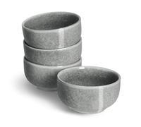 SPRINGLANE, juego de 4 cuencos pequeños - Vajilla Misty Cliff, gris, de gres. Servicio de mesa