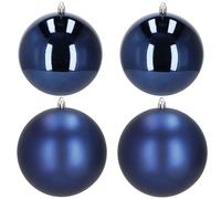 SPRINGOS Bolas de plástico para árbol de Navidad, diámetro de 12 cm, 4 unidades