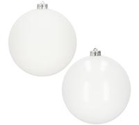 SPRINGOS Bolas para árbol de Navidad, diámetro de 15 cm, 2 unidades