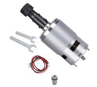 Springwillfly Motor de husillo CNC 775 80W DC12V 24V 20000RPM con sistema de pinza ER11 para enrutador de grabado CNC 3018 1610