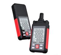 Springwillfly Termohigrómetro digital profesional HT607 para lecturas precisas de temperatura y humedad, incluye punto de rocío de bombilla húmeda y retención de datos
