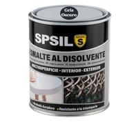 SPSIL Esmalte Sintético al Disolvente Antioxidante Gris Medio 125ml, Directo sobre Óxido sin Imprimación - Secado Rápido para Madera y Metal - Interior y Exterior - Alto Rendimiento 8m²/L