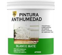 SPSIL Pintura Antihumedad Blanco Mate 750ml- Elimina y Previene Humedades y Moho - Para Paredes, Techos, Baños, Cocinas - Transpirable, Secado Rápido