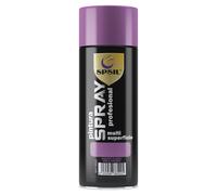 Spsil Pintura en Spray Profesional 400ml - Multifunción para Metal, Madera, Cartón, Cerámica y Más - Amplia Gama de Colores y Acabados Light violet 400 ml (pack of 2)