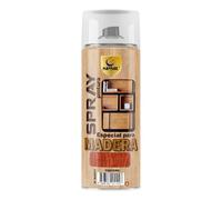 SPSIL Pintura Madera CastañO 400ml para Madera Barniz Spray, Aerosol Especial, Ideal para Renovación de Muebles y Superficies de Madera