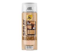 SPSIL Pintura Madera Trans Satinado 400ml para Madera Barniz Spray, Aerosol Especial, Ideal para Renovación de Muebles y Superficies de Madera